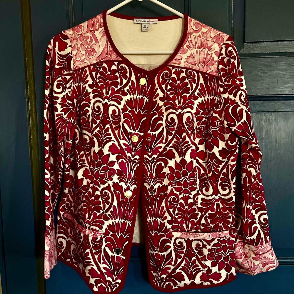 Isaac Mizrahi Floral Blazer Size XS